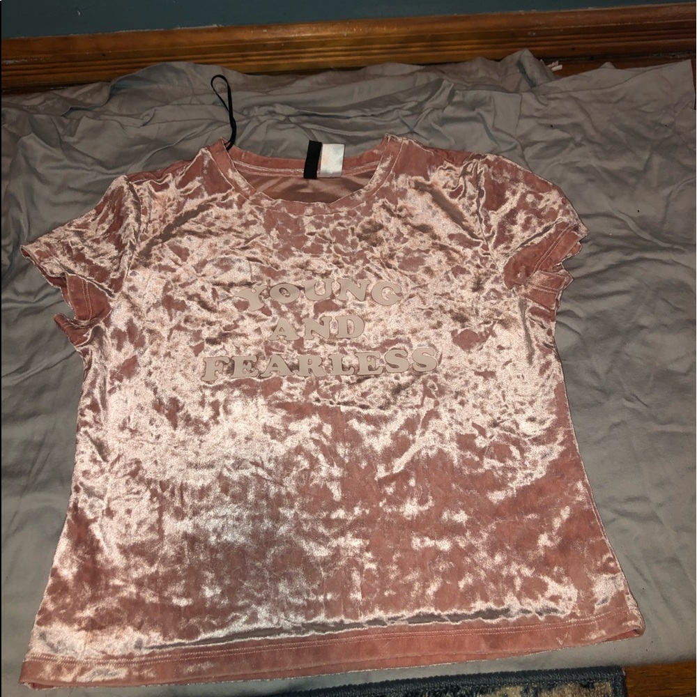 •velvet 3/4 shirt